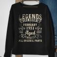 1951 Jahrgang Sweatshirt, Vintage 72. Geburtstag Geschenkidee Geschenke für alte Frauen