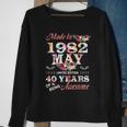 1982 Mai Vintage Blumen Sweatshirt, 40 Jahre Awesome Geschenke für alte Frauen