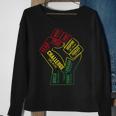 Fist Hand Inspiring Black Leaders Power Black History Month  Men Women Sweatshirt Graphic Print Unisex