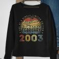 20Th Birthday Gift Awesome Since February 2003 20 Year Old Sweatshirt Gifts for Old Women