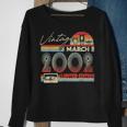21St Birthday March 2002 Vintage Cassette Limited Edition Sweatshirt Gifts for Old Women