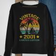 22 Years Old Vintage 2001 Limited Edition 22Nd Birthday Gift Sweatshirt Gifts for Old Women