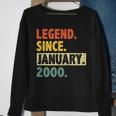 23 Geburtstag Legende Seit Januar 2000 23 Jahre Alt Sweatshirt Geschenke für alte Frauen