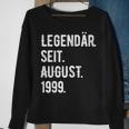 24 Geburtstag Geschenk 24 Jahre Legendär Seit August 1999 Sweatshirt Geschenke für alte Frauen