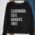 26 Geburtstag Geschenk 26 Jahre Legendär Seit August 1997 Sweatshirt Geschenke für alte Frauen