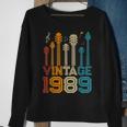34Th Birthday Gifts Vintage 1989 Guitarist Guitar Lovers Sweatshirt Gifts for Old Women