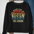 38 Geburtstag Geschenk Mann Mythos Legende Jahrgang 1985 Sweatshirt Geschenke für alte Frauen