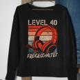 40 Geburtstag Jungen Video Gamer Level 40 Unlocked Männer Sweatshirt Geschenke für alte Frauen
