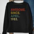 40 Year Old Awesome Since April 1983 40Th Birthday Sweatshirt Gifts for Old Women
