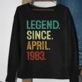 40 Years Old Legend Since April 1983 40Th Birthday Sweatshirt Gifts for Old Women
