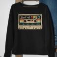 40Th Birthday 40 Years Old Best Of 1983 Vintage 80S Cassette Sweatshirt Gifts for Old Women
