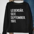 42 Geburtstag Geschenk 42 Jahre Legendär Seit September 198 Sweatshirt Geschenke für alte Frauen