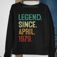 44 Years Old Legend Since April 1979 44Th Birthday Sweatshirt Gifts for Old Women