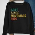 48 Geburtstag 48 Jahre Alte Ziege Seit November 1974 Sweatshirt Geschenke für alte Frauen