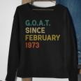 49 Geburtstag 49 Jahre Alte Ziege Seit Februar 1973 Sweatshirt Geschenke für alte Frauen
