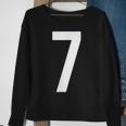 7 Zahlen Buchstaben Symbol Alphabet Initiale Sweatshirt Geschenke für alte Frauen