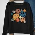 70S Retro Smile Face Cute Happy Peace Smiling Face Sweatshirt Gifts for Old Women