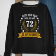 72 Jahre Geburtstag Geschenke Deko Mann Frau Lustiges Sweatshirt Geschenke für alte Frauen