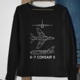 A7 Corsair Ii American Plane Blueprint Gift Sweatshirt Gifts for Old Women