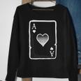 Ace Of Hearts Playing Cards Poker Halloween CostumeSweatshirt Gifts for Old Women