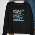 Alexander Sweatshirt personalisiert, mit Drachen & lustigem Spruch Geschenke für alte Frauen