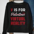 Alles Gute zum Valentinstag VR-Herz Sweatshirt, Liebe Tee für Paare Geschenke für alte Frauen