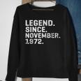 Alte Legende Seit November 1972 Geburtstag 51 Jahre Alt Sweatshirt Geschenke für alte Frauen