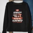 Alvarado Name Alvarado Family Name Crest Sweatshirt Gifts for Old Women