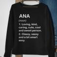 Ana Definition Personalized Custom Name Loving Kind Sweatshirt Gifts for Old Women