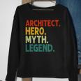 Architect Hero Myth Legend Retro Vintage Architekt Sweatshirt Geschenke für alte Frauen