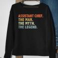 Assistant Fire Chief Man The Myth Legend Gifts Firefighter Sweatshirt Gifts for Old Women