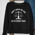 Attorney Voice Lawyer Law Gift Men Women Sweatshirt Graphic Print Unisex Gifts for Old Women