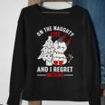 Auf der Unartigen Liste & Bereue Nichts - Xmas Katzenkätzchen Sweatshirt Geschenke für alte Frauen