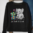 Autism Awareness Love Needs No Words Elephant Support Gifts Sweatshirt Gifts for Old Women