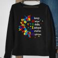 Autism Awareness Support Autism Kids For Mom Dad Sunflower Sweatshirt Gifts for Old Women