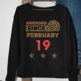 Awesome Since Februar 19 Leopardenmuster Vintage-Geburtstag Sweatshirt Geschenke für alte Frauen