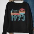 Awesome Since 1973 Retro Beach Sunset Vintage-1973 Sweatshirt Gifts for Old Women