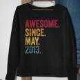 Awesome Since May 2013 8Th Birthday 8 Years Old Vintage Sweatshirt Gifts for Old Women