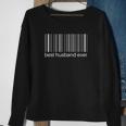 Barcode für Ehemann mit Herzen, Valentinstag Sweatshirt Geschenke für alte Frauen