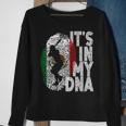 Baseball Mexican Its In My Dna Hispanic Flag Fingerprint Sweatshirt Gifts for Old Women