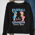 Baseball Or Bows Grandpa Loves You Baby Gender Reveal Sweatshirt Gifts for Old Women