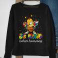 Be Kind Autism Awareness Puzzle Bee Dabbing Support Kid Girl Sweatshirt Gifts for Old Women