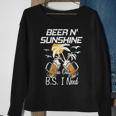 Beer N Sunshine The Only Bs I Need Funny Summer Drinking Sweatshirt Gifts for Old Women
