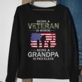 Being A Veteran Is Honor Grandpa Is Priceless-Proud Grandpa Men Women Sweatshirt Graphic Print Unisex Gifts for Old Women