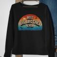 Best Big Brother Ever Men Retro Vintage Sunset Decor Brother Sweatshirt Gifts for Old Women