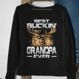 Best Buckin Grandpa Ever Deer Hunting Bucking Father V2 Sweatshirt Gifts for Old Women