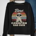 Best Cavapoo Dad Ever Vintage Retro Dog Dad Sweatshirt Gifts for Old Women