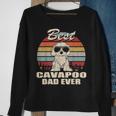 Best Cavapoo Dad Ever Vintage Retro Dog Dad V2 Sweatshirt Gifts for Old Women