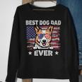 Best Corgi Dad Ever American Flag Fathers Day Sweatshirt Gifts for Old Women