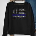 Best Dad Ever Thin Blue Line Pride Gift For Mens Sweatshirt Gifts for Old Women